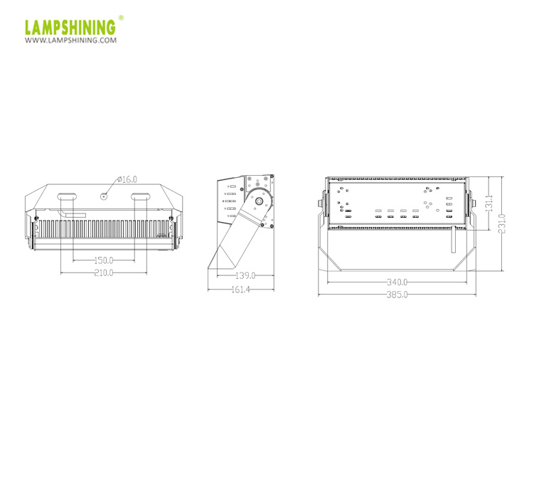 Ultra-s 150w 200w 240w led high mast lights