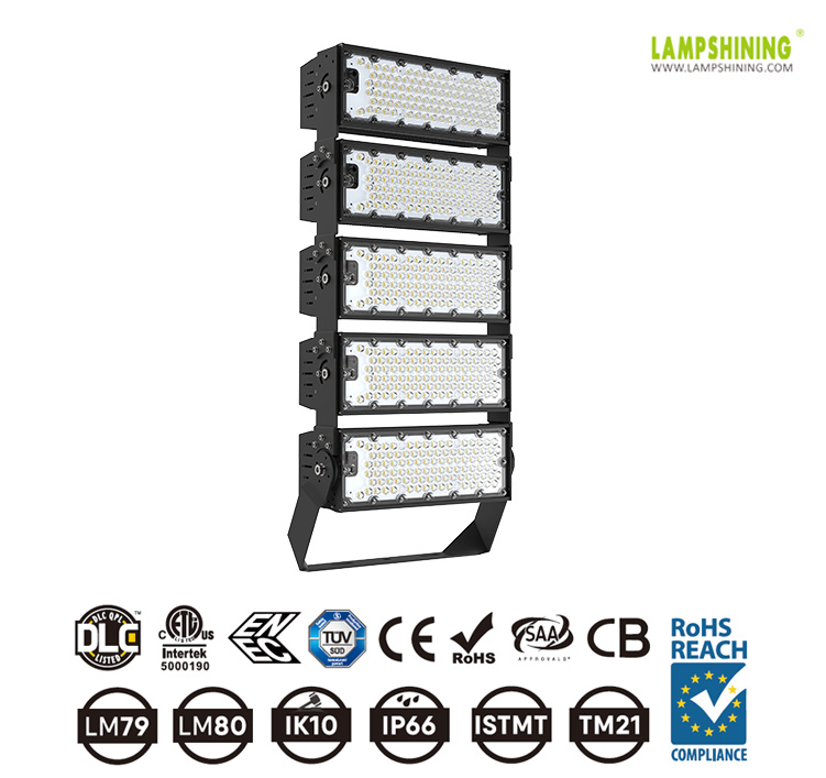 150W-1200W Plus SKD LED High Mast Lights Modular Design