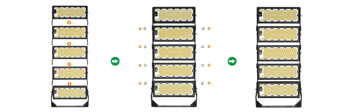 Plus led high mast lights 750w 1000w 1200w